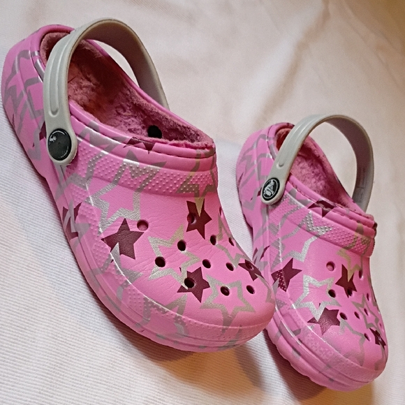 CROCS | Shoes | Crocs Pink Star Kids Clogs | Poshmark